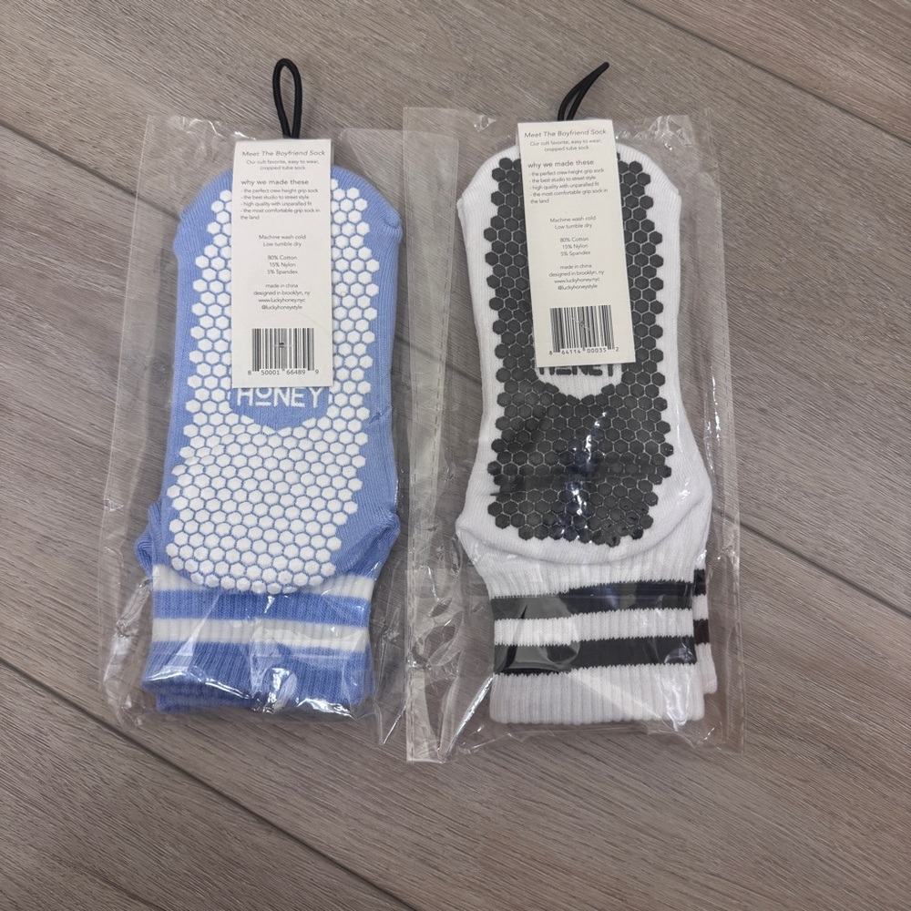 Lucky Honey grip socks